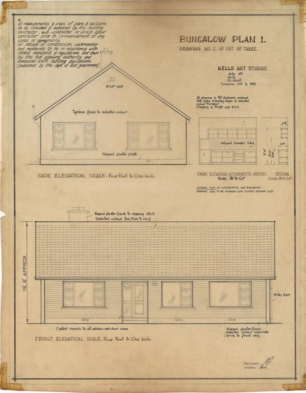 Blngalw Bliss architectural drawing number one by Jack Fitzsimons
