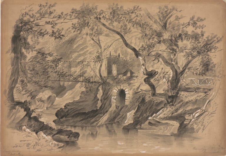 View of the Hermitage, Tollymore, Co. Down, by Emily Charley, 1854