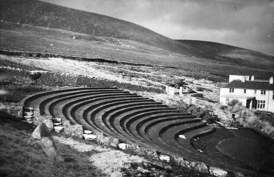 View showing terraced Open Air Theatre, Achill, County Mayo