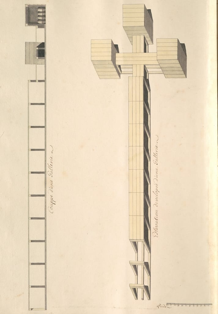 Page form a treatise on military architecture presented by Jacques Wibault to James, Duke of Ormond, and dated 25 May 1701.