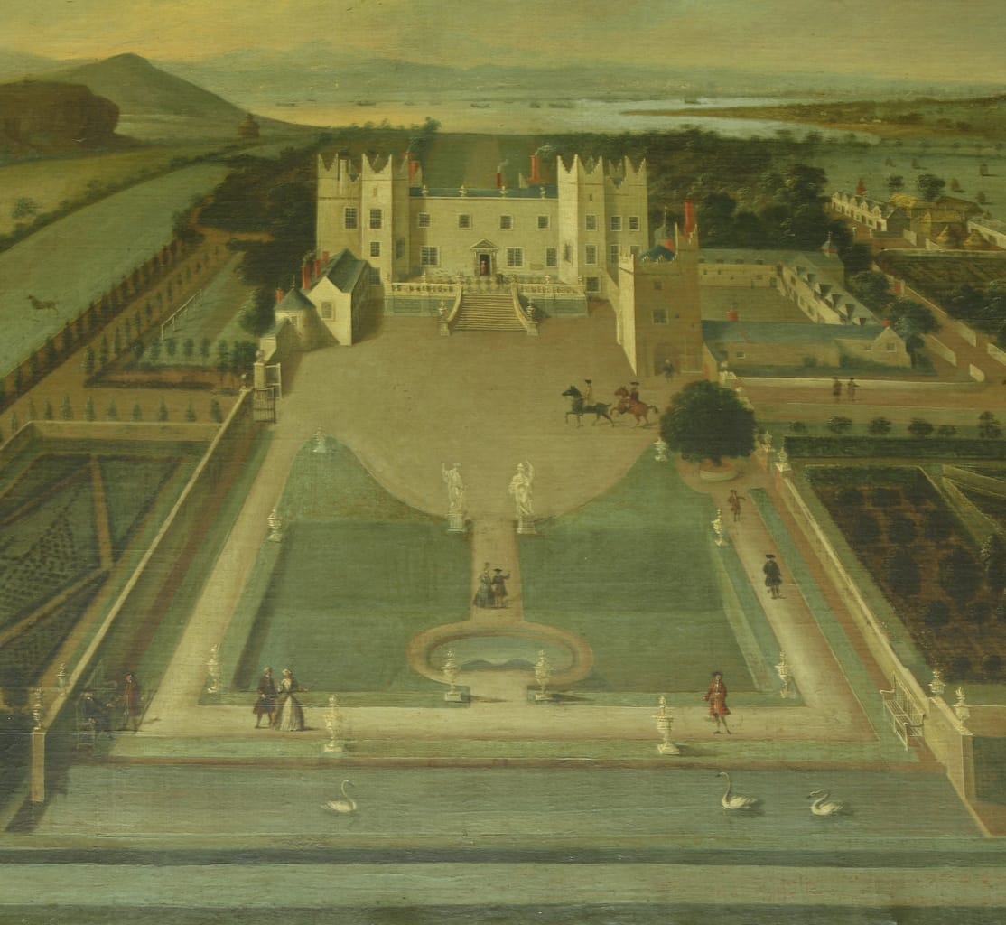 Photographic copy of a painting by William van der Hagen of Howth Demesne, co. Dublin, from circa 1720-45.