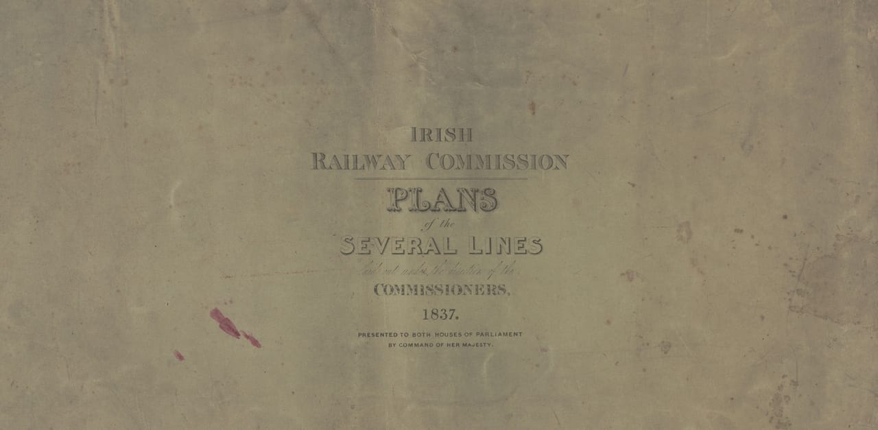 Cover of Irish Railway Atlas, 1837.