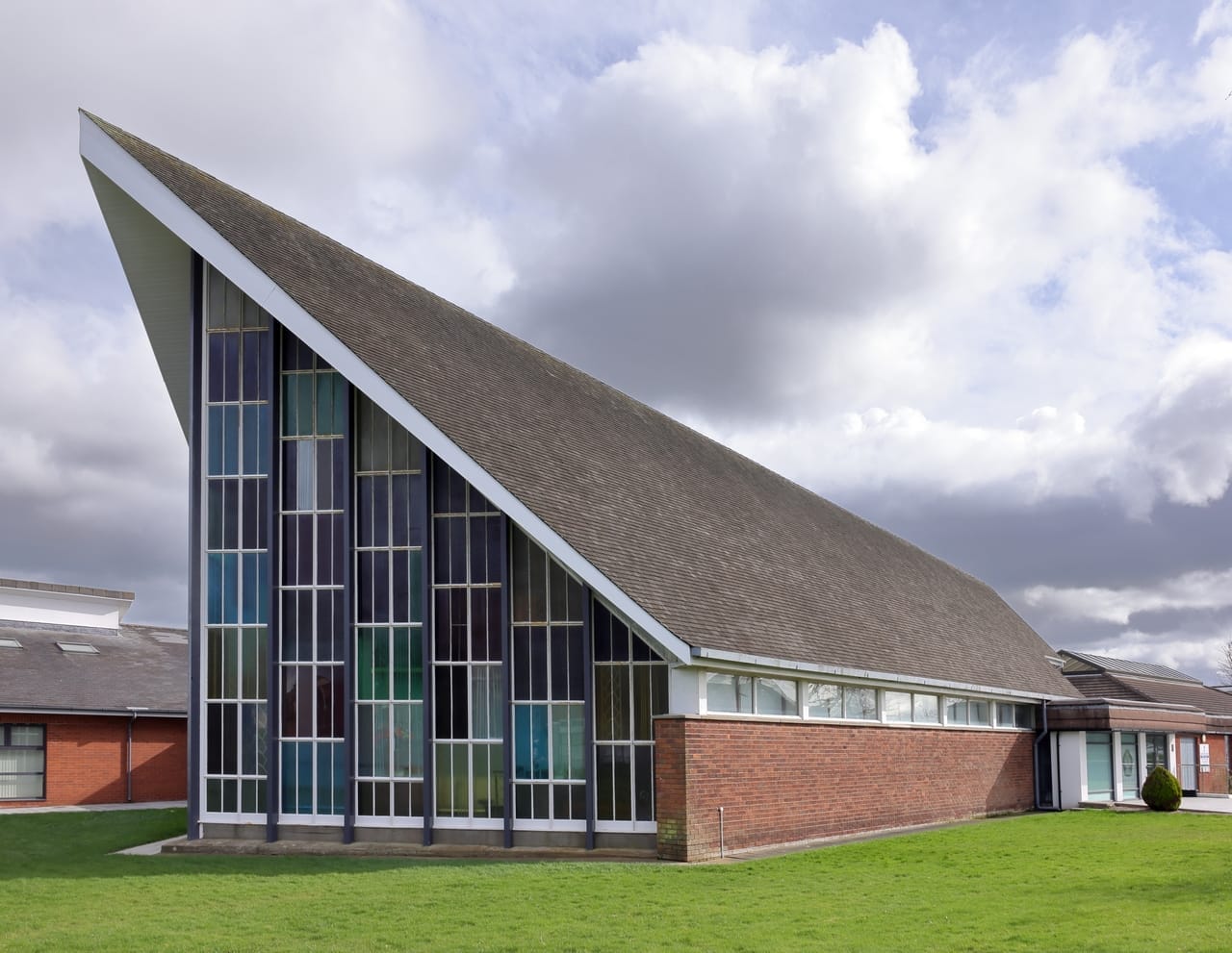 Colour photograph taken by teh Historic Environment Record of Northern Ireland in 2026 of the West Presbyterian Church, Bangor, Co. Down.